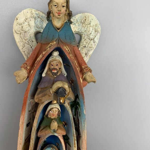 Vintage Dicksons Christmas Collection 4-pc Nesting Holy Family in Box - Picture 10 of 11